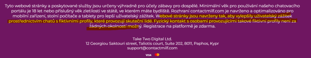 Tady máš důkaz, že se jedná o falešné profily – sami nám to říkají!