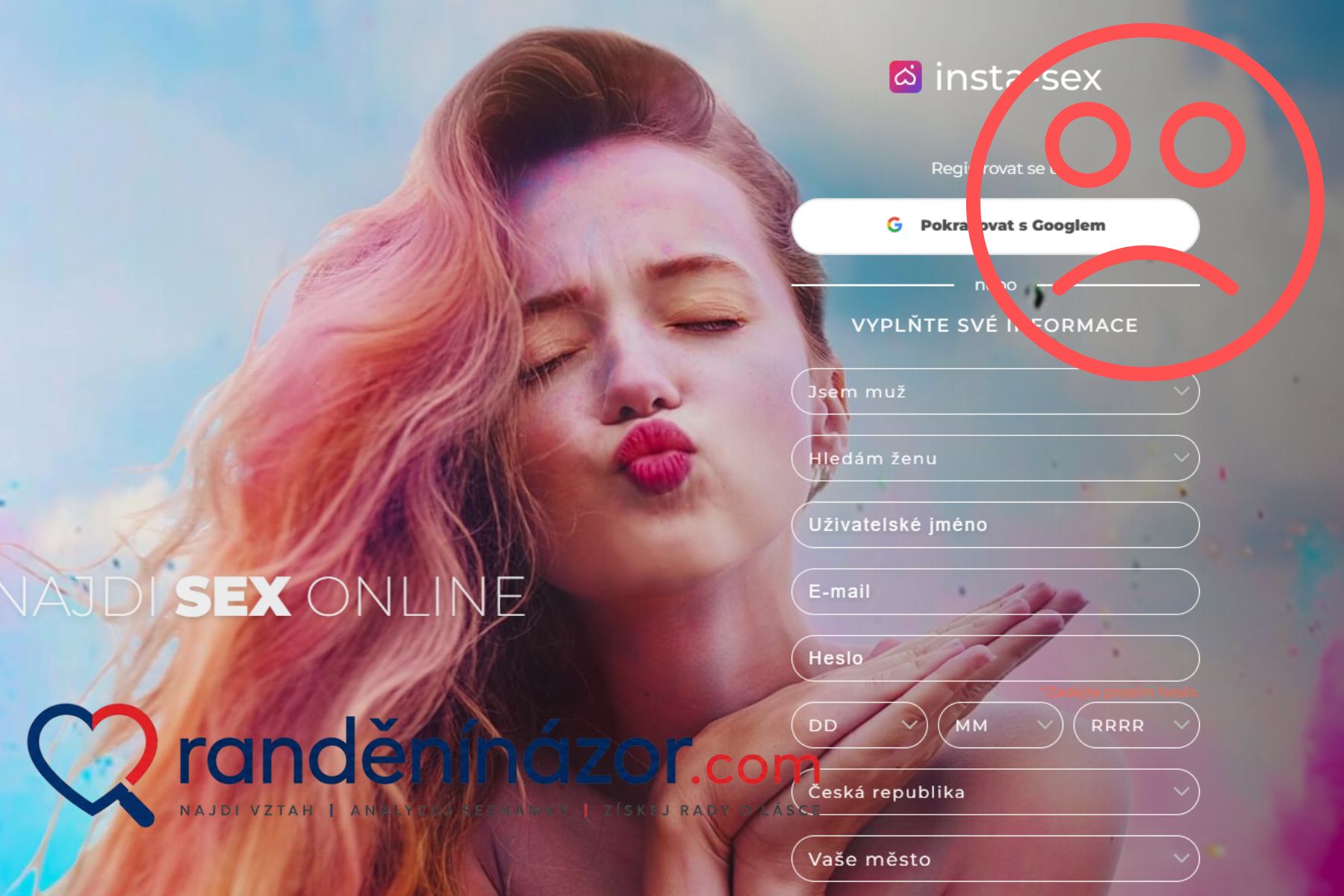 Test insta-sex.com: Barevné kouřové clony, falešné profily a pořádný vítr v peněžence Test insta-sex.com: Barevné kouřové clony, falešné profily a pořádný vítr v peněžence
