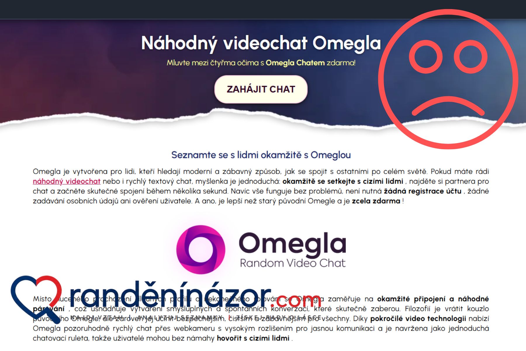 Recenze Omegla.chat: Nablýskaná maska, která skrývá bezcitný vysavač na peníze omegla chat podvod
