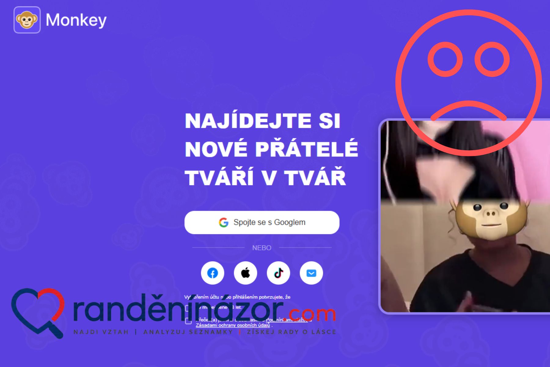 Odhalení Monkey.app: Digitální past na peníze maskovaná za náhodný videochat monkey app podvod